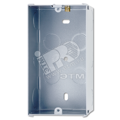 Коробка установочная для розеток SHSO 115-230WW металлическая