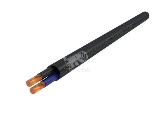 Кабель силовой КГТП 2х4.0-380 черный бар