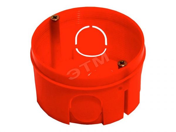 Коробка установочная 68х40мм круглая в индивидуальной упаковке