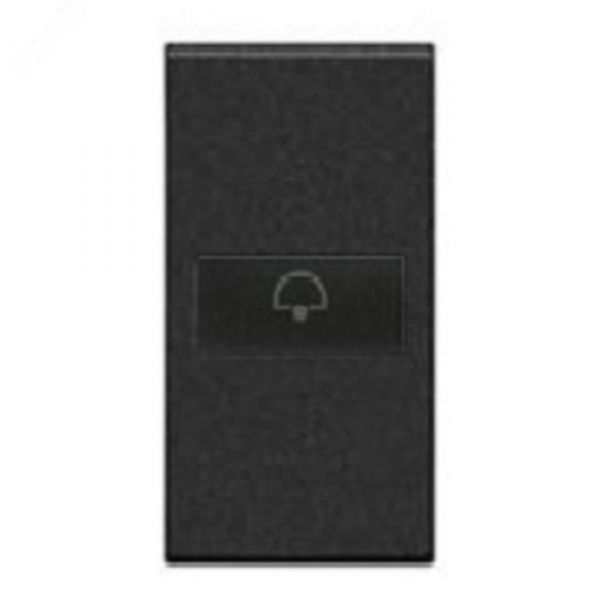 LivingLight Клавиша Axial Символ Звонок 1 модуль антрацит
