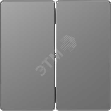 Клавиша двойная D-Life сталь нержавеющая SD