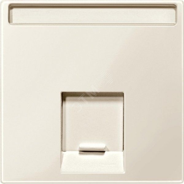 Центральная плата для розетки 1 пост бежевый