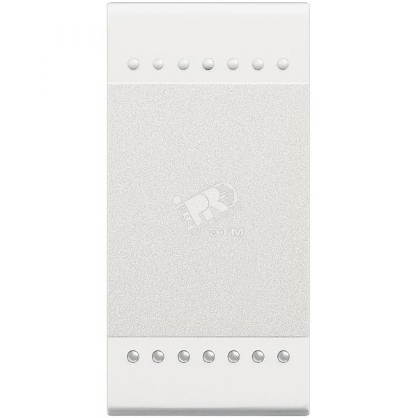 LivingLight Кнопка с винтовыми клеммами 1 модуль белый