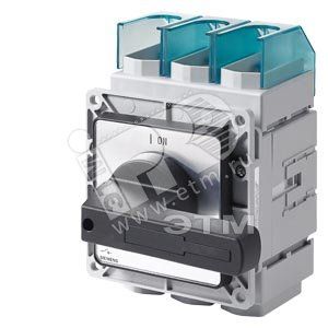 Выключатель главный контрольный 3п IU=250A P/AC-23A AT 400V=132KW черный