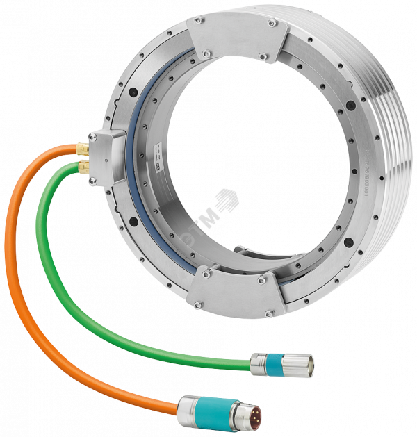 МОМЕНТНЫЙ ДВИГАТЕЛЬ ВНЕШНЯЯ РУБАШКА ОХЛАЖДЕНИЯ, ОСЕВОЙ ОТВОД КАБЕЛЯ, ДИАМЕТР 230MM, ДЛИНА 140MM, МАКС. МОМЕНТ 358НМ, МАКС. ЧИСЛО ОБОРОТОВ 82ОБ/MИН, МАКС. ТОК 13А, ПРИ ИСПОЛЬЗОВАНИИ ПРЯМЫХ ДВИГАТЕЛЕЙ В ВИЛЬЧАТЫХ ГОЛОВКАХ ДЛЯ СТАНКОВ ИЛИ РОБОТОВ М