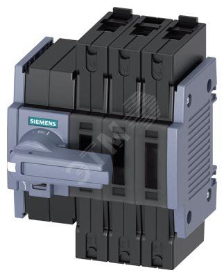 Выключатель-разъединитель                         16A, ТР.1, 3-ПОЛ ФРОНТ.УПР.  СЛЕВА БАЗ.БЛОК c     серой ручкой