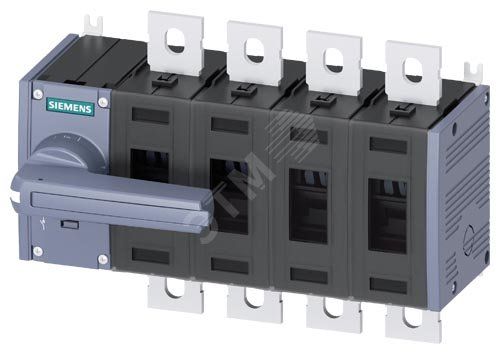 Выключатель-разъединитель 250А, ТР.3, четырехполюсный, фронтальное управление слева комплектное устройство с серой ручкой плоские клеммы