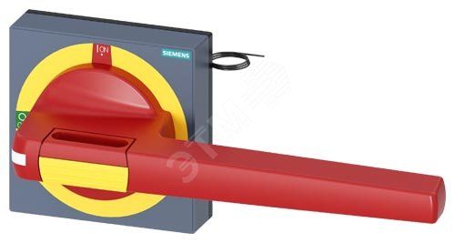 Ручка с маскирующей рамкой Аварийного останова с подсветкой размер 100x 100, для вала 12x 12, Test-0-I, ручка размер 200 мм аксессуар для 3KD размер 5, 3KF размер 5