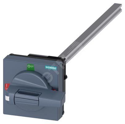 Механизм дверной поворотный стандарт с допуск компенсацией для 3KC2 размер 75x75, с валом 8x8, длина 300мм I-0-II ручка размер 55мм