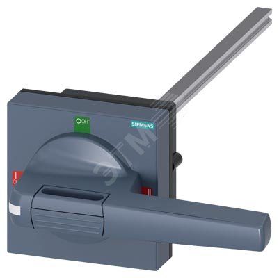 Механизм дверной поворотный стандарт с допуск компенсацией размер 100x100, вал 10x10, 300мм, I-0-II комплектация устройства ручка размер размер 140мм