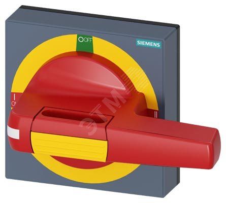 Ручка с накладкой аварийная размер 100x100, для вал 8x8, I-0-II