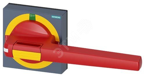 Ручка с накладкой аварийная размер 100x100, для вал 12x12, I-0-II