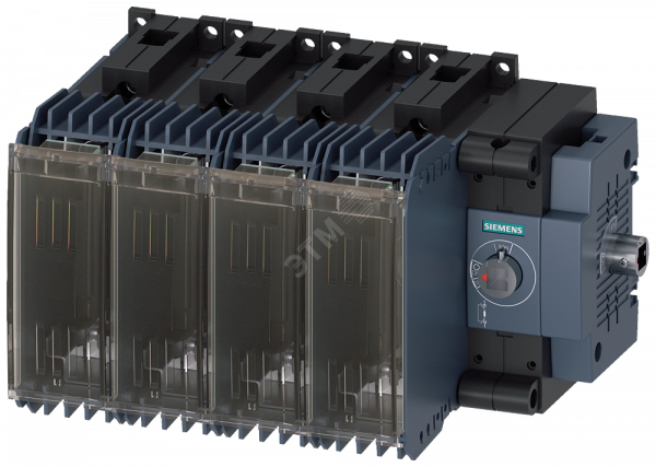 Выключатель-разъединитель предохранительный 63A тр-1 4-пол для LV HRC предохранителей тр-000 боковое управление справа базовый блок без ручки рамочные клеммы