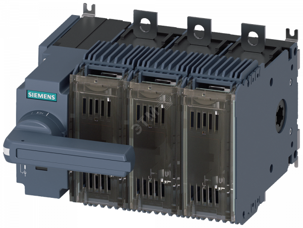 Выключатель-разъединитель предохранительный 160A тр-2 3-пол для LV HRC предохранителей тр-000 и 00 переднее управление слева компл. с прямым приводом серый плоские клеммы