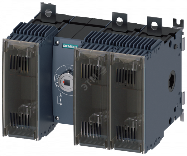 Выключатель-разъединитель предохранительный 250A тр-3 3-пол для LV HRC предохранителей тр-0 и 1 переднее управление центр базовый блок без ручки плоские клеммы