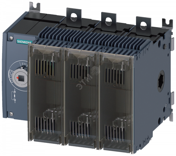 Выключатель-разъединитель предохранительный 250A тр-3 3-пол для LV HRC предохранителей тр-0 и 1 боковое управление слева базовый блок без ручки плоские клеммы