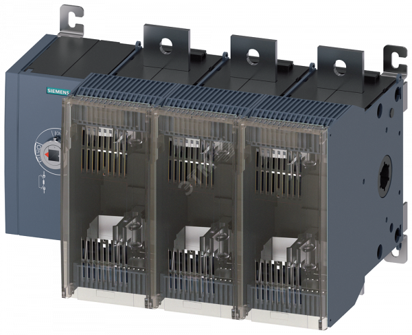 Выключатель-разъединитель предохранительный 800A тр-5 3-пол для LV HRC предохранителей тр-2 и 3 боковое управление слева базовый блок без ручки плоские клеммы