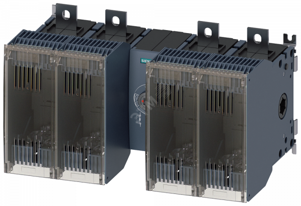 Выключатель-разъединитель предохранительный 400A тр-4 4-пол для LV HRC предохранителей тр-1 и 2 переднее управление центр базовый блок без ручки плоские клеммы