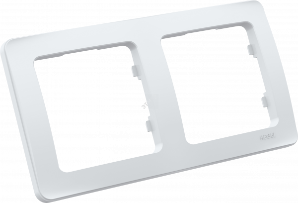 MASTER Рамка двухпостовая белый