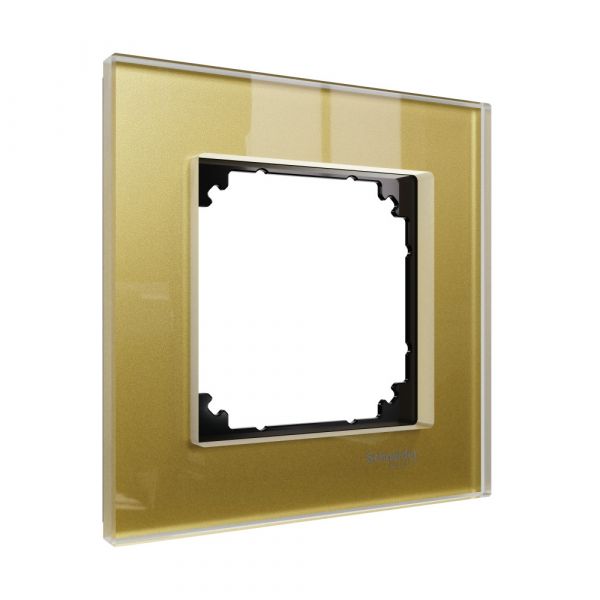 MERTEN M-Elegance РАМКА стеклянная 1 пост, ЗОЛОТО, SM