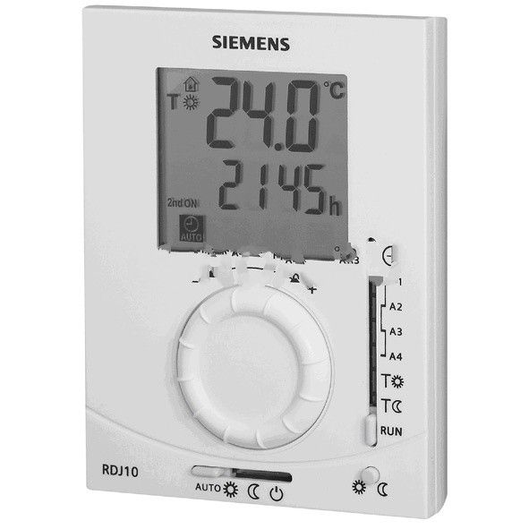 Электронный комнатный термостат RDJ10/RDJ100 с 24-ч таймером и дисплеем, Siemens