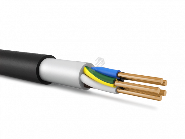 Кабель силовой ВВГнг(А)-LSLTx 5х4 (N, PE) -0.660 однопроволочный